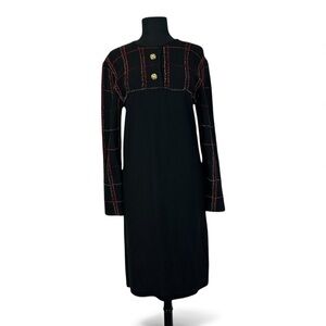 Alnoro By Al Spokavicius Black Wool Sweater Dress S